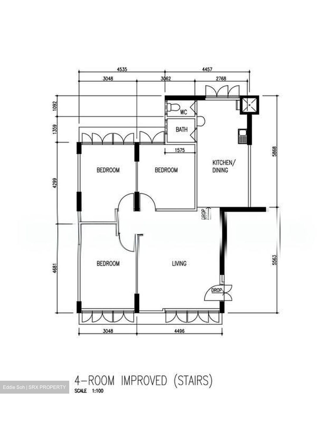 Blk 15 Hougang View (Hougang), HDB 4 Rooms #566647321